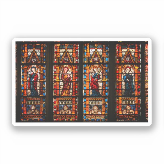 Stained glass detail, Troyes Cathedral (Front)