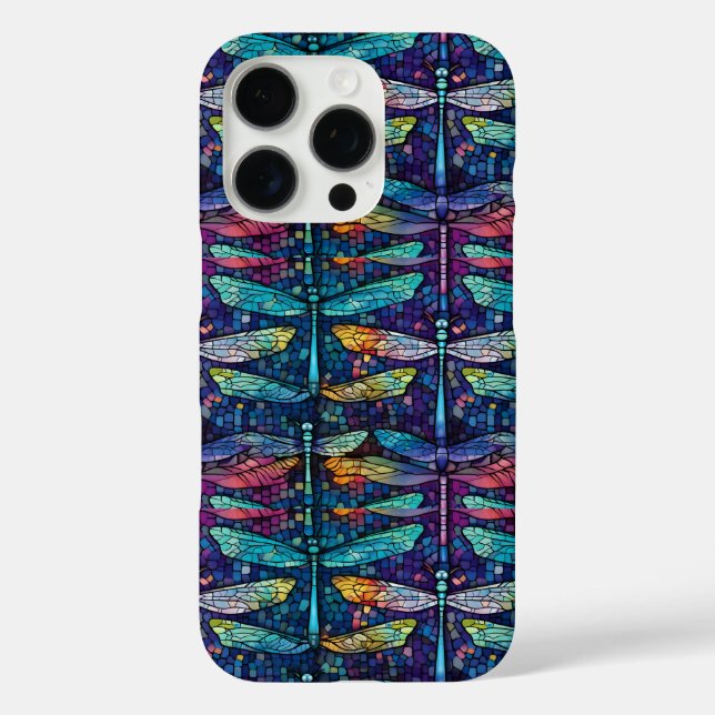Stained Glass Dragonfly Design Case-Mate iPhone Case (Back)