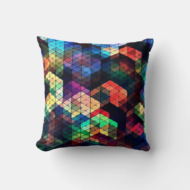 Stained Glass Effect Cushion (Front)