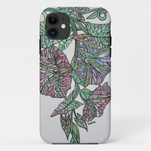 Stained Glass Effect Morning Glory September Birth iPhone 11 Case