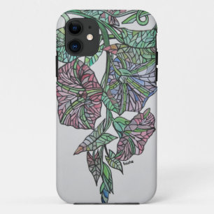 Stained Glass Effect Morning Glory September Birth iPhone 11 Case