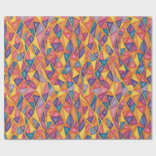 Stained Glass Effect Rainbow Wrapping Paper