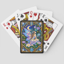 Stained Glass Fairy Playing Cards