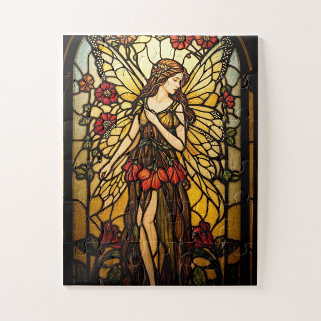 stained glass fairy puzzle (Vertical)