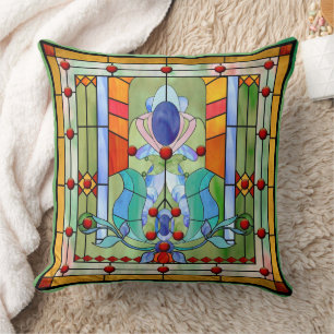 Stained Glass Fantasy Cushion