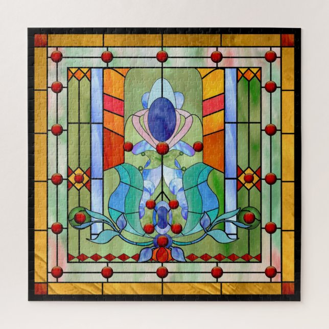 Stained Glass Fantasy Puzzle (Vertical)