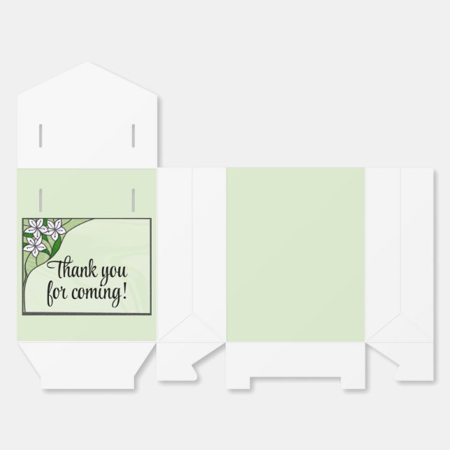 Stained Glass Favour Box (Unfolded)