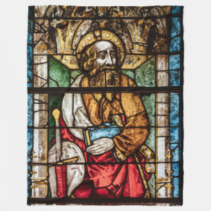 STAINED GLASS FLEECE BLANKET