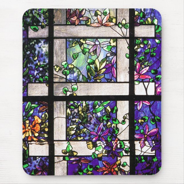 Stained Glass Floral Mousepad (Front)