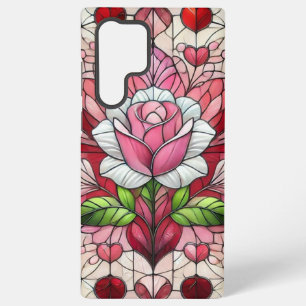 Stained glass floral Valentine's day Samsung Galaxy Case