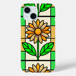 Stained Glass Flower iPhone 15 Case