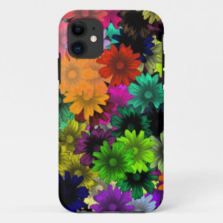 Stained glass flowers iPhone 11 case