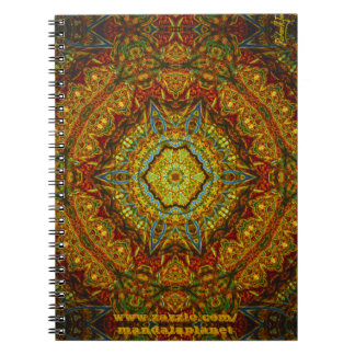Stained-Glass-Gas-Ring-Mandala Notebook