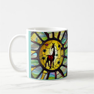 Stained Glass Giraffe Coffee Mug