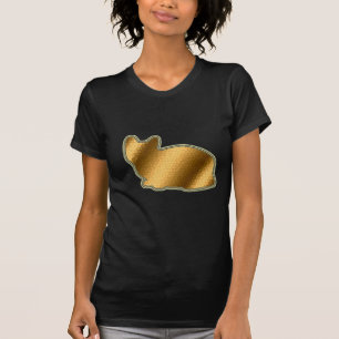 Stained Glass Gold Cat T-Shirt