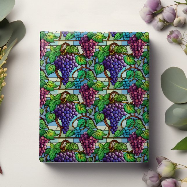Stained glass Grapes Wrapping Paper (Creator Uploaded)