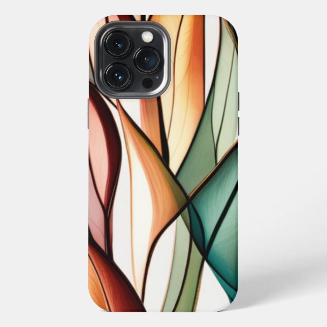 Stained-Glass Grass iPhone Case (Back)