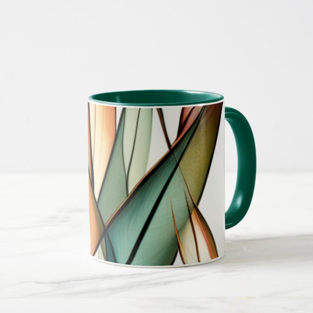 Stained-Glass Grass Mug (Front Right)