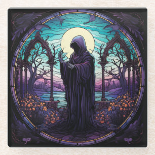 Stained Glass Grim Reaper Coaster