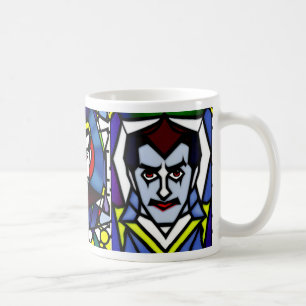 Stained Glass Halloween Dracula Mug