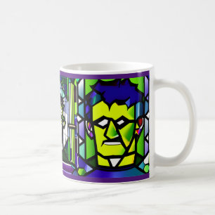 Stained Glass Halloween Frankenstein Mug