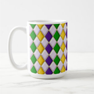 Stained Glass Harlequin Coffee Mug