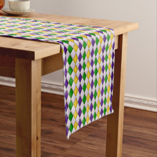 Stained Glass Harlequin Short Table Runner