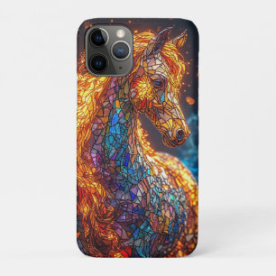 Stained Glass Horse Design iPhone 11 Pro Case