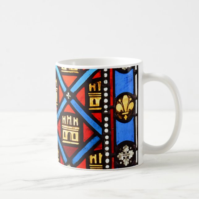 Stained glass in Sainte Chapelle in Paris Coffee Mug (Right)