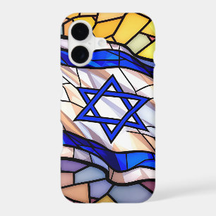 Stained Glass Israel Flag Mosaic Judaica Art