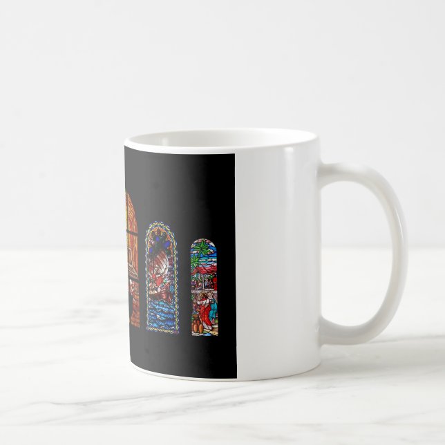 stained glass jesus coffee mug (Right)