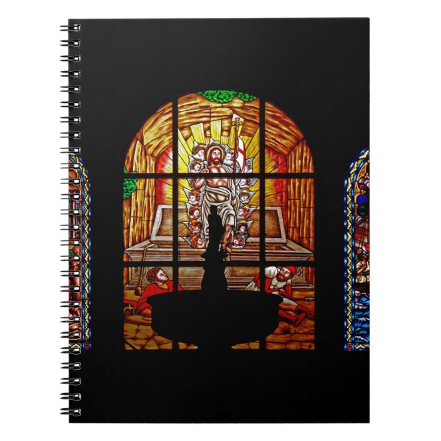 stained glass jesus notebook (Front)