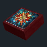 Stained Glass Kaleidoscope  Gift Box<br><div class="desc">Store your treasures or give a treasure gift box to someone as a beautiful gift. 
 Choices of wood frames are now available.
Many designs for differnt occasions are available in my store.</div>
