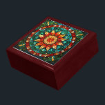 Stained Glass Kaleidoscope  Gift Box<br><div class="desc">Store your treasures or give a treasure gift box to someone as a beautiful gift. 
 Choices of wood frames are now available.
Many designs for differnt occasions are available in my store.</div>