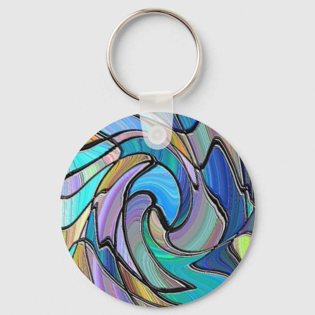 Stained Glass Key Ring (Front)