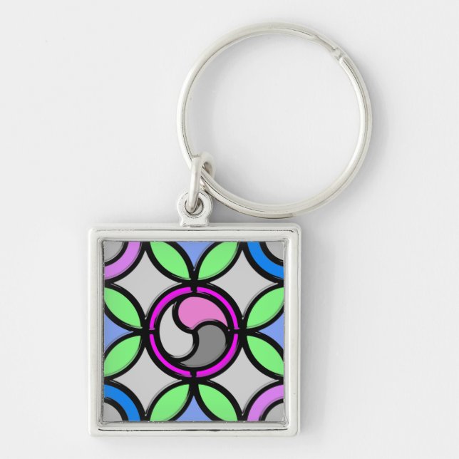 STAINED GLASS KEY RING (Front)