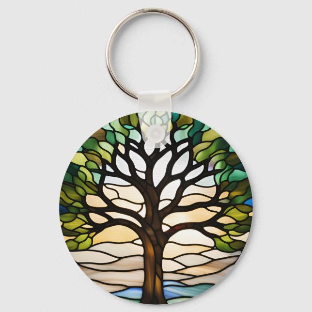 Stained Glass  Key Ring (Front)