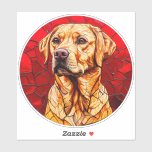 Stained glass labrador