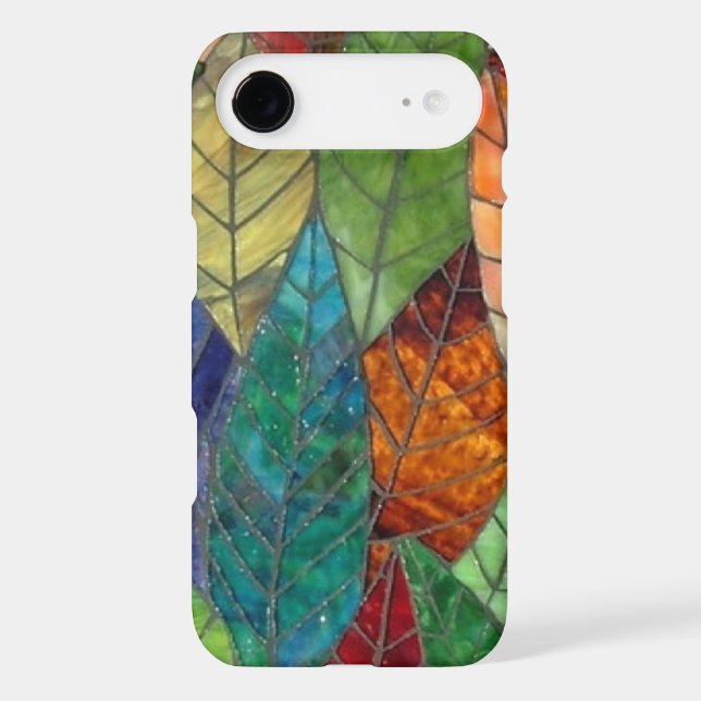 Stained Glass Leaves iPhone 7 case (Back)