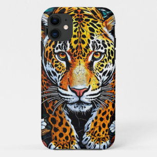 Stained glass leopard iPhone 11 case
