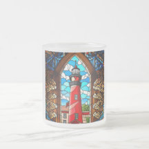 Stained glass lighthouse
