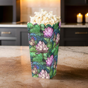 Stained Glass Lotus Popcorn Favour Boxes