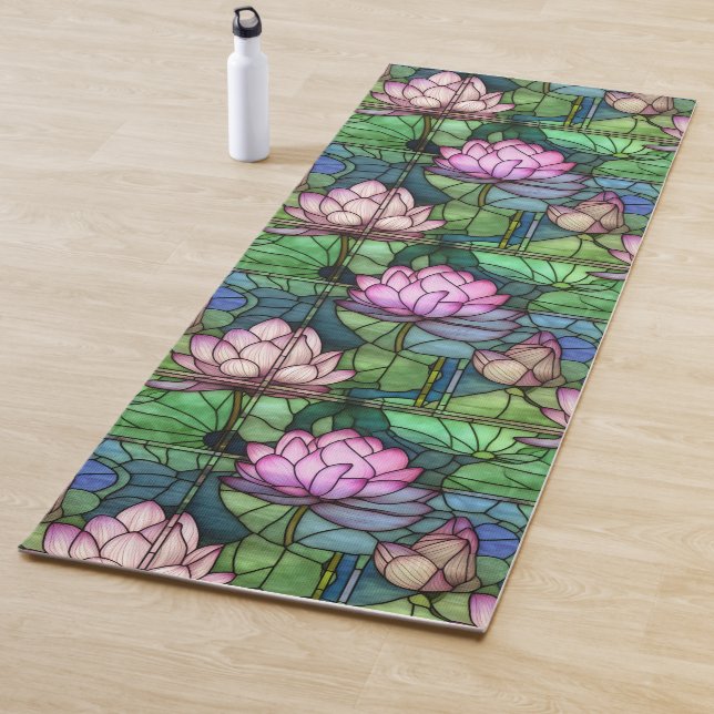 Stained Glass Lotus Yoga Mat (In Situ)