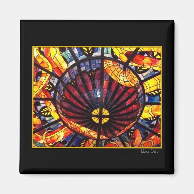 'Stained Glass'  Magnet (Front)