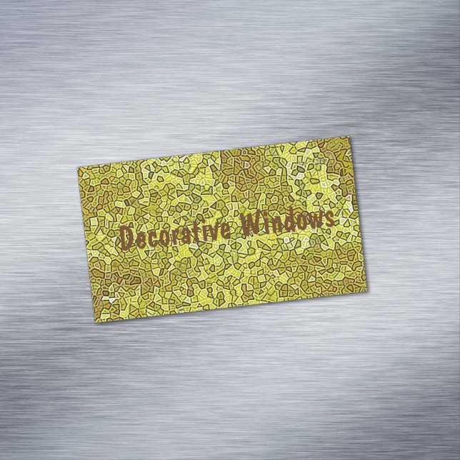 Stained Glass Magnetic Business Card (In Situ)