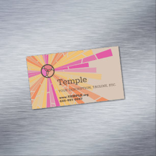 Stained Glass Magnetic Business Card