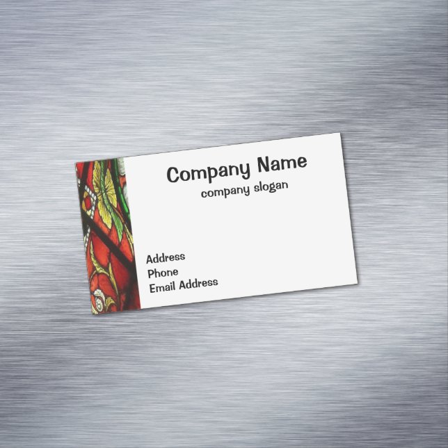 Stained Glass Magnetic Business Card (In Situ)