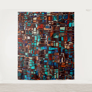 stained glass mosaic abstract tapestry