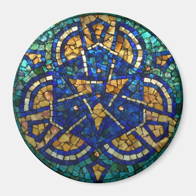 Stained Glass Mosaic Magnet "Kaleidoscope" (Front)