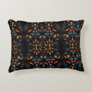 Stained Glass Mosaic Window Effect Decorative Cushion